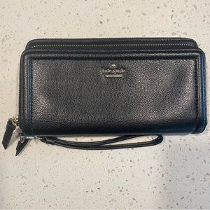Kate Spade Anita Patterson Drive Black Wallet